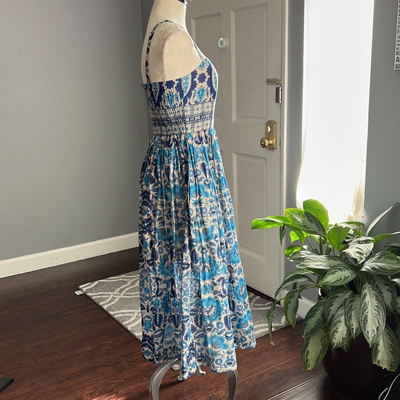 Taylor Blue Paisley Print Midi Dress - Picture 4 of 8